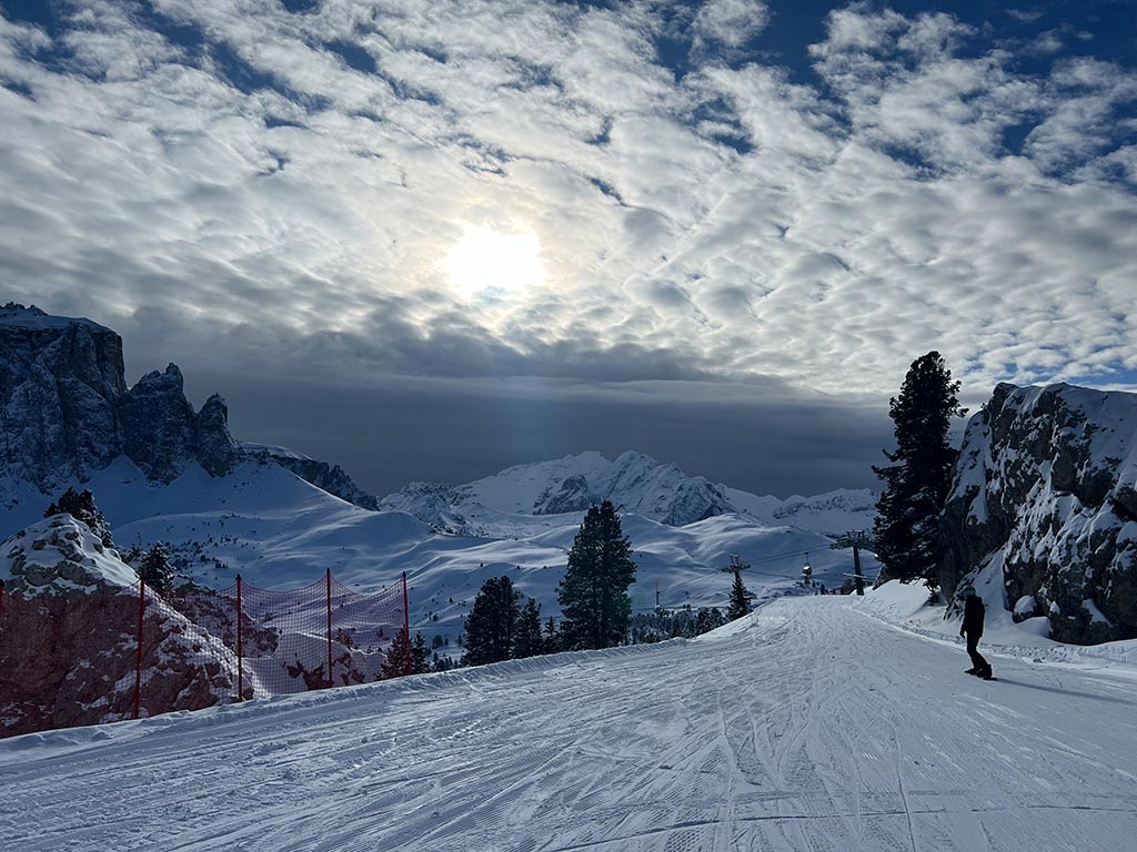Città dei Sassi in the Sellaronda in winter