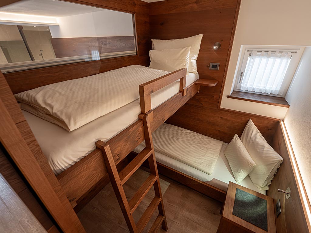 A little room with bunk beds