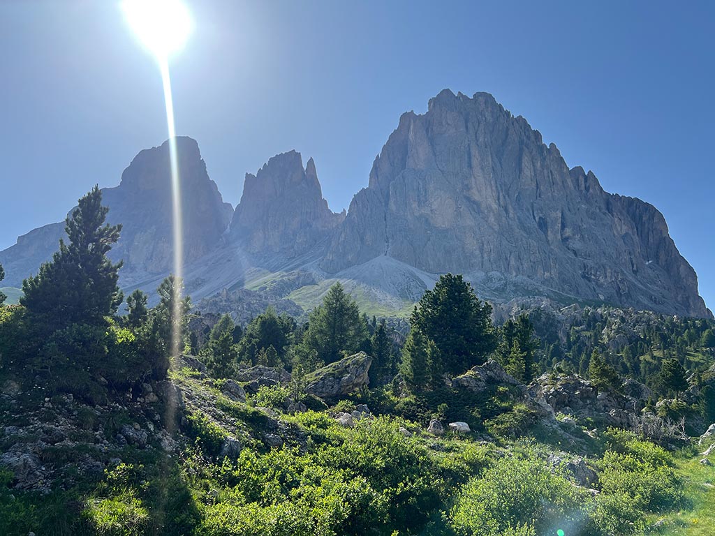 Sassolungo en été