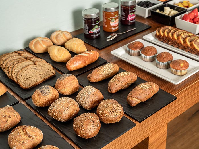 Assortment of breads and rolls