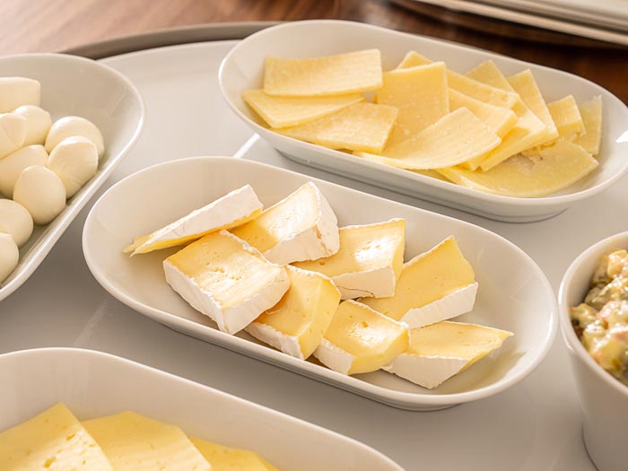 Assortment of cheeses
