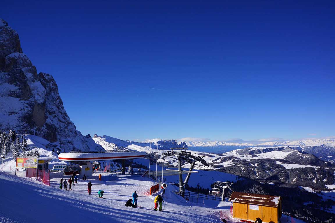 Skifahren in Wolkenstein - Ciampinoi Sochers