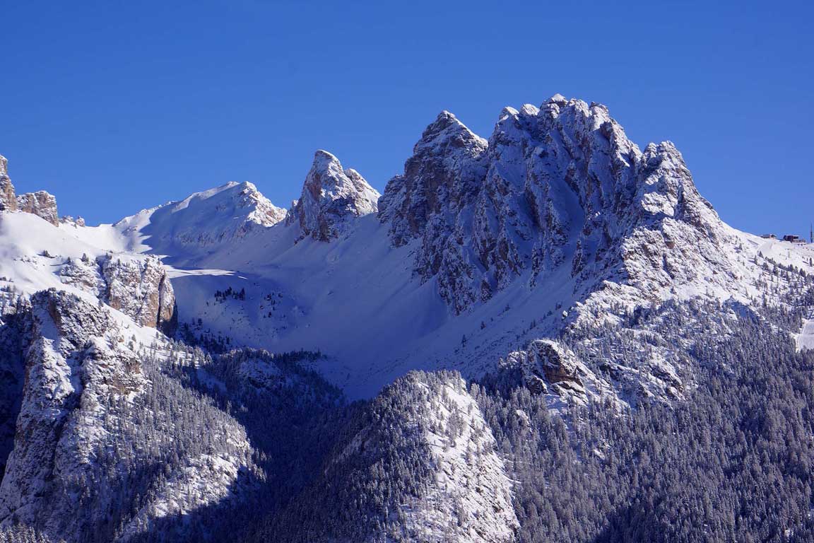 Val Chedul - Gruppo Cir im Winter