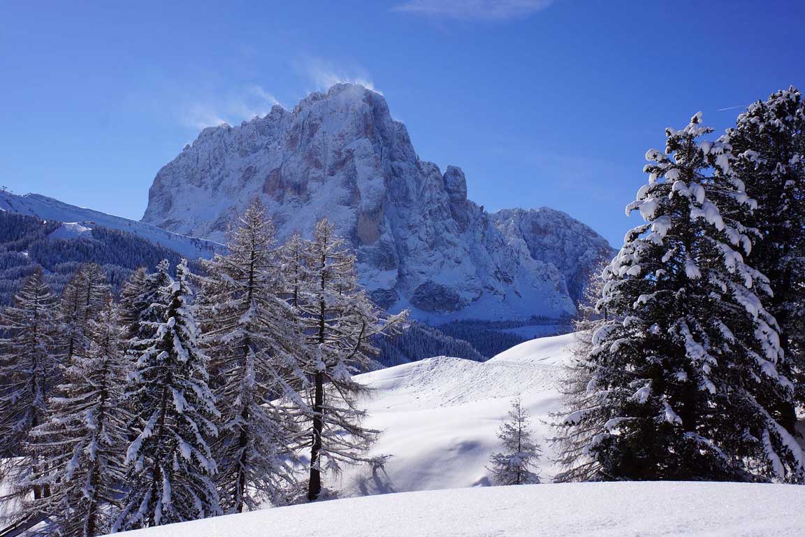 Wintersport December 2023 - Sassolungo in winter