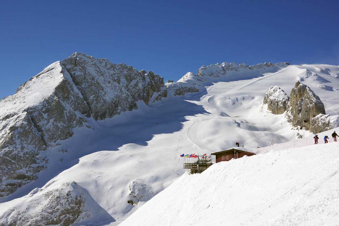 Marmolada - Königin der Dolomiten im Winter