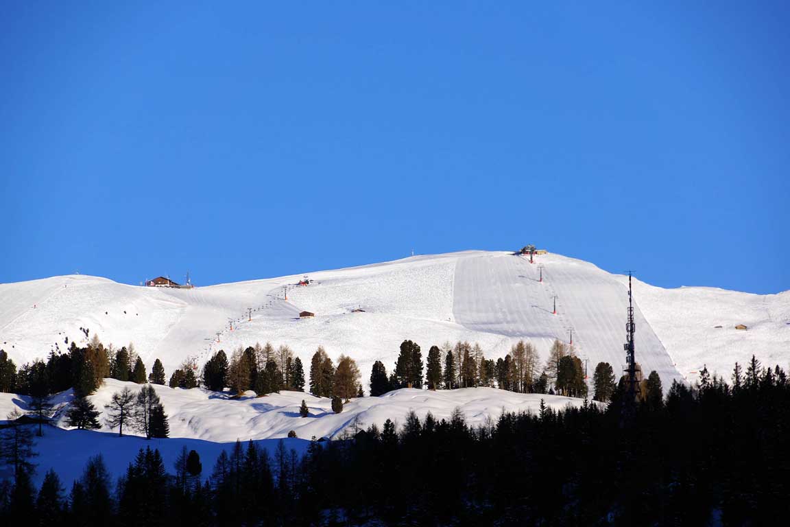 Seceda Skigebiet im Winter