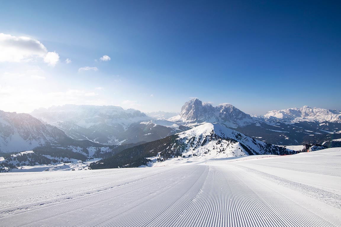 Skiing in the Dolomites Italy