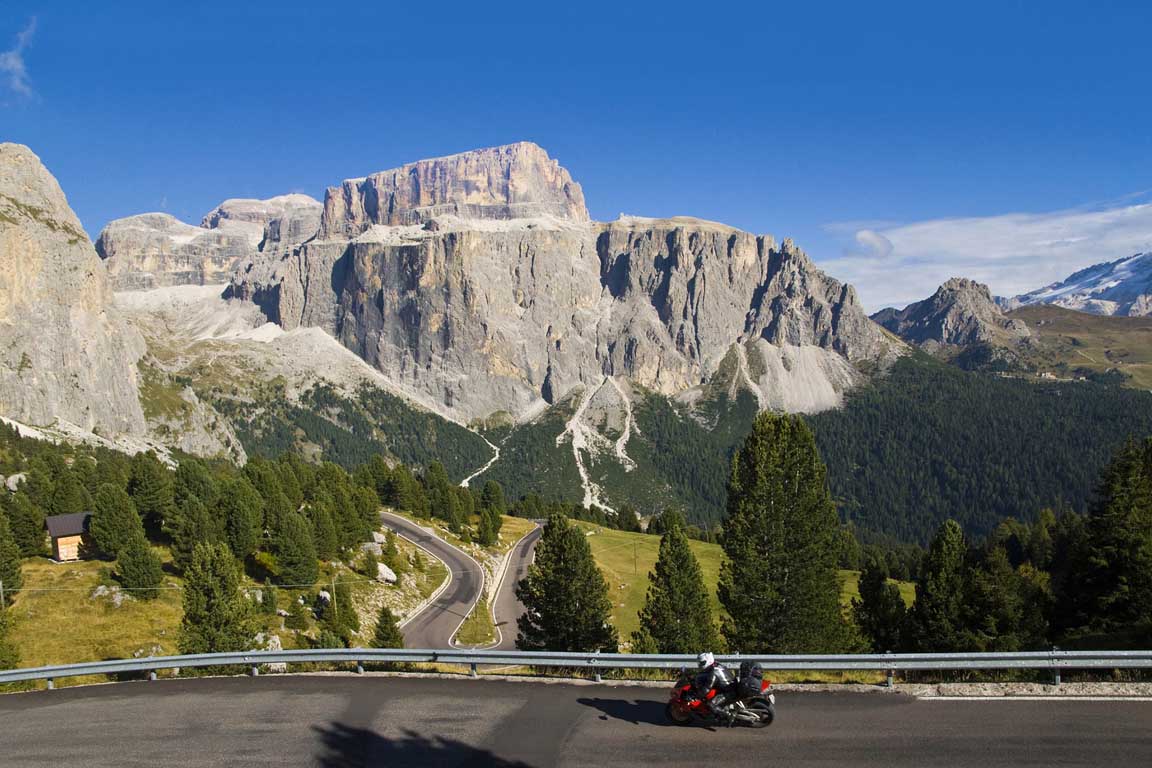Motorradtour in den Dolomiten