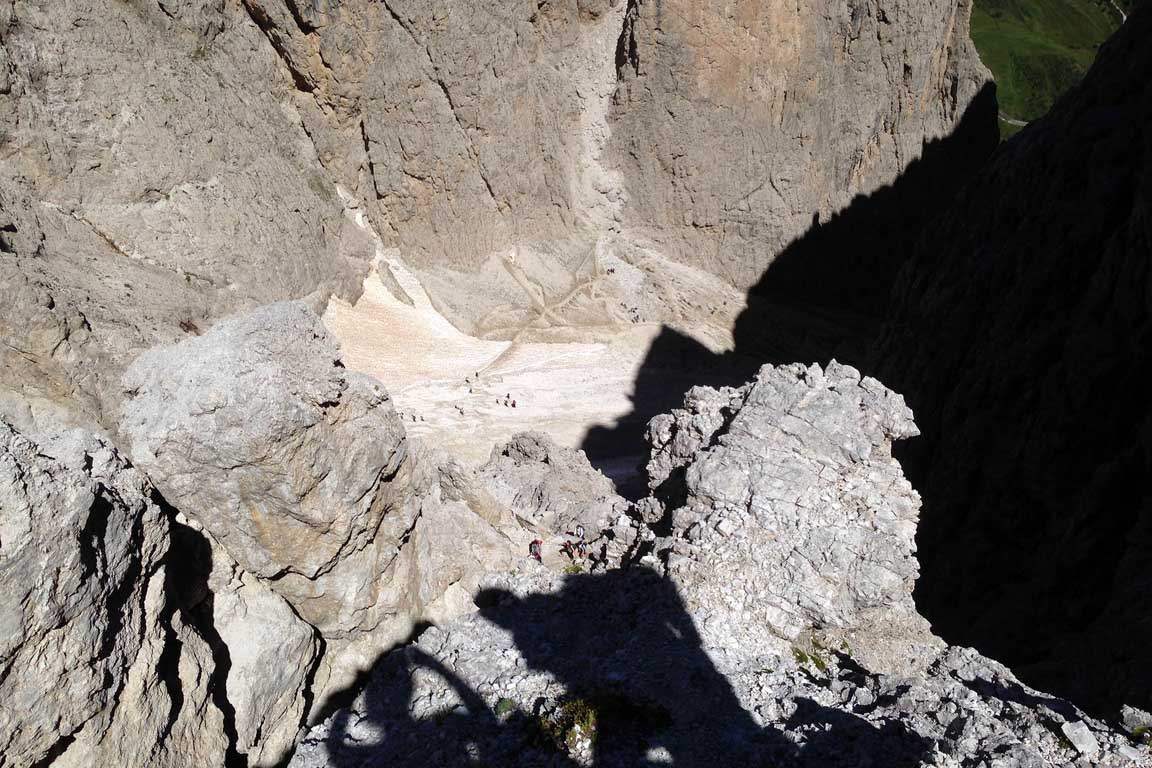 Ultimo pezzo della salita nella Val Setus - Gruppo Sella