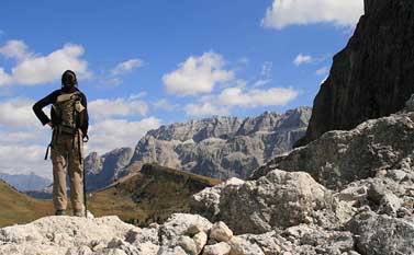 Mountain climbing Dolomite mountains · Alps · Italy