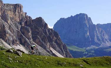 Mountain biking in Val Gardena