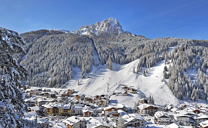 Skigebied Wolkenstein / Selva Val Gardena Italie