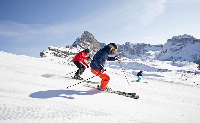 Skifahren in den Weihnachtsferien Südtirol Italien